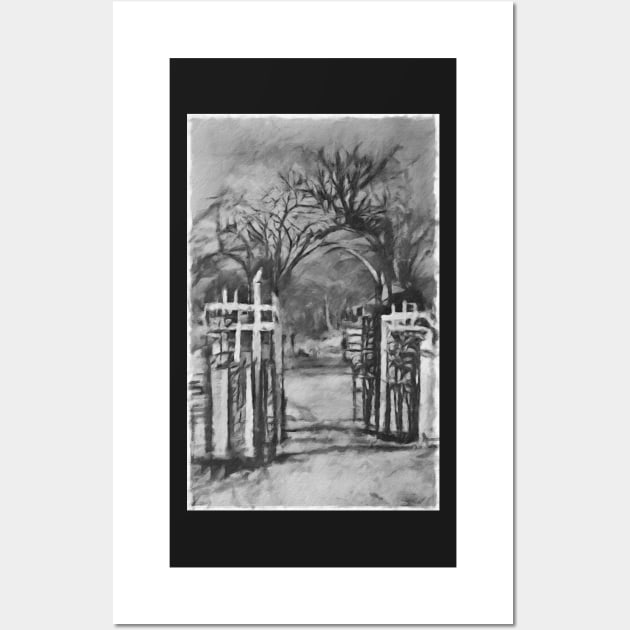 The Cemetery Gates Wall Art by cannibaljp